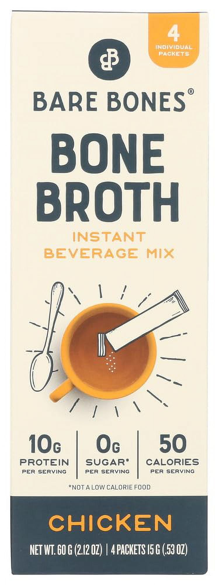 Bare Bones Broth Bone Chicken 4-Count 2.12 oz (Pack Of 8)