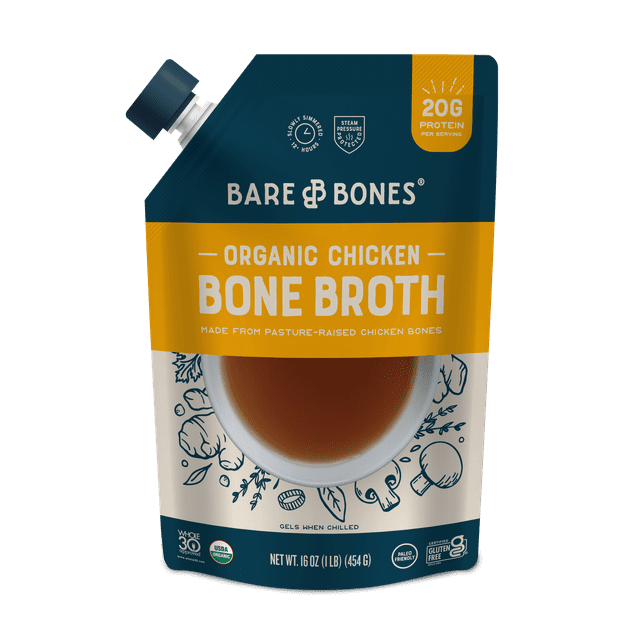 Bare Bones Chicken Bone Broth, 16 oz