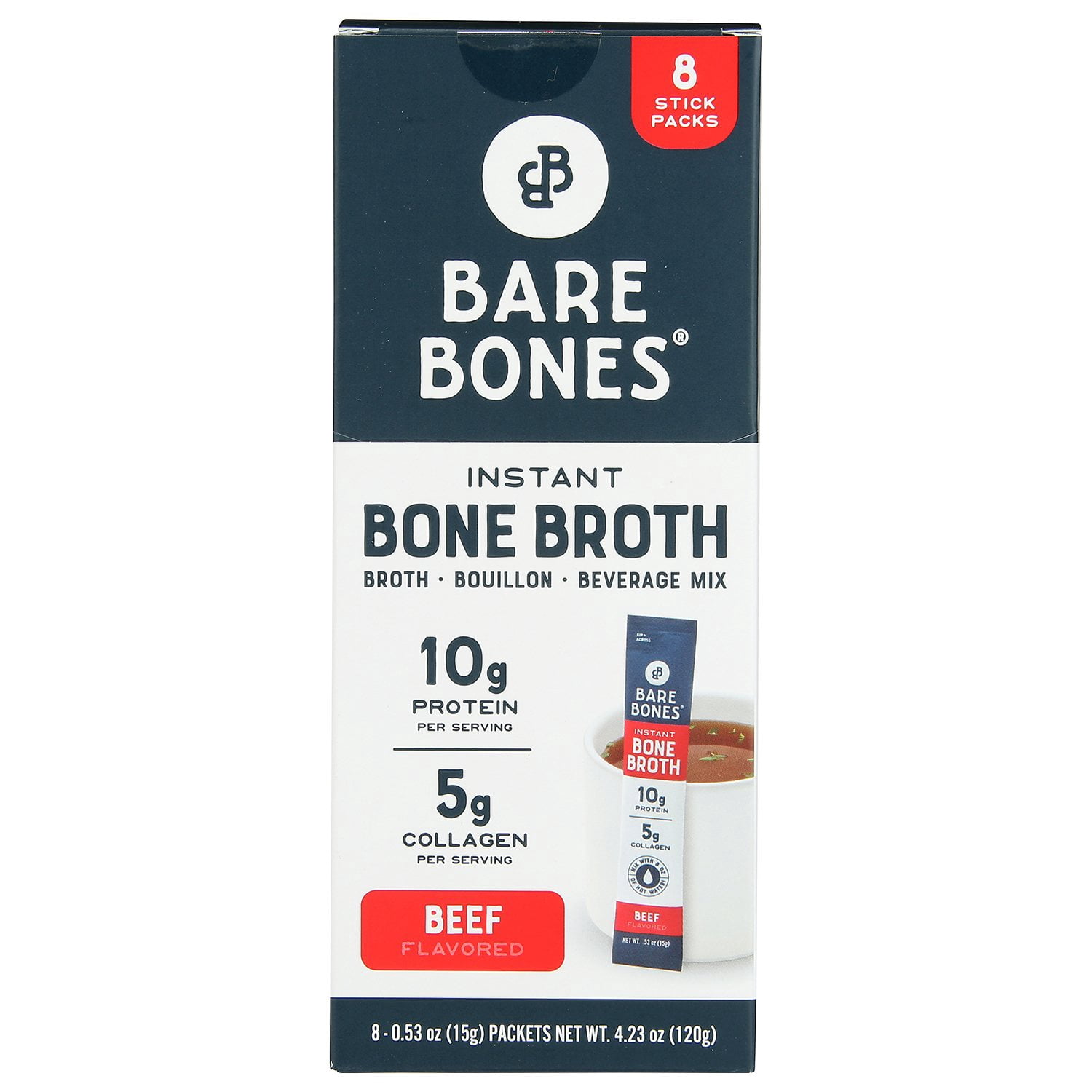 Instant Beef Bone Broth Sticks, 4.23 oz., 8 ct.
