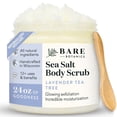thumbnail image 1 of Bare Botanics Body Scrub Lavender Tea Tree Sea Salt Scrub 24 oz, 1 of 9