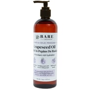 Bare Botanics Cold-Pressed Grapeseed Oil Body Oil 16 oz
