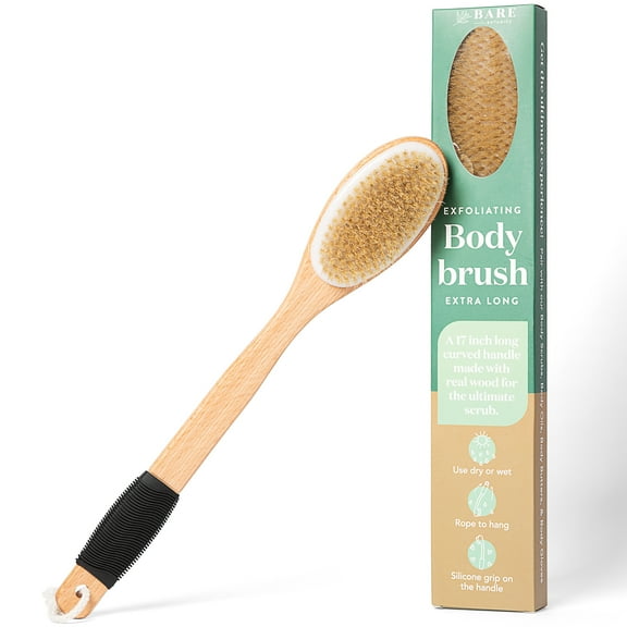 Bare Botanics Dry Brushing Back Brush (Extra Long)