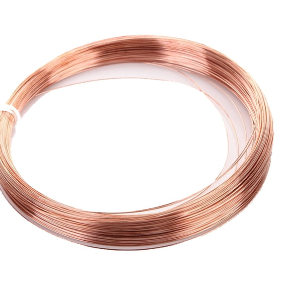 Bare Copper Single-Strand Red Copper Round Wire, Wire Diameter: 5.0mm, Weight: 500g