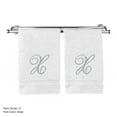 thumbnail image 1 of Bare Cotton Corp. Silver Script Monogrammed Turkish Cotton 16x30-inch Hand Towel (set of 2) - X, 1 of 3