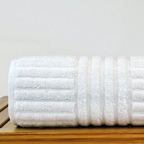 Oversized White Turkish Cotton Hand Washcloth Set