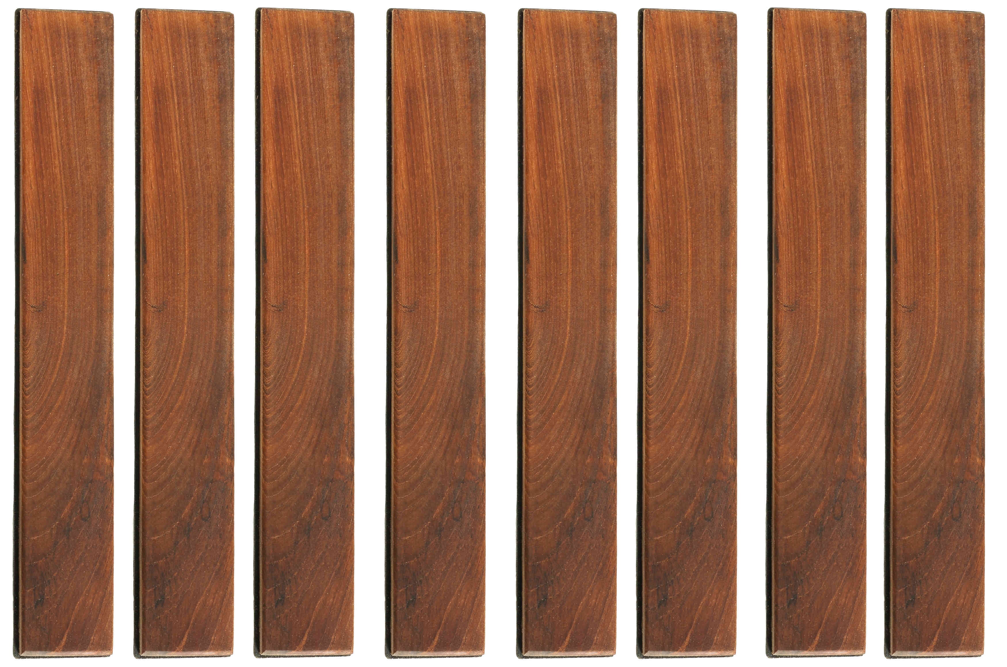 Bare Decor EZFloor End PinSide Trim Piece for Flooring in Solid Teak