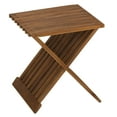 thumbnail image 1 of Bare Decor Rocco Folding Stool in Solid Teak Wood, 16", 1 of 4