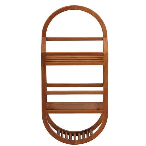 Bare Decor Teak Shower Caddie Storage Organizer, Fully Assembled