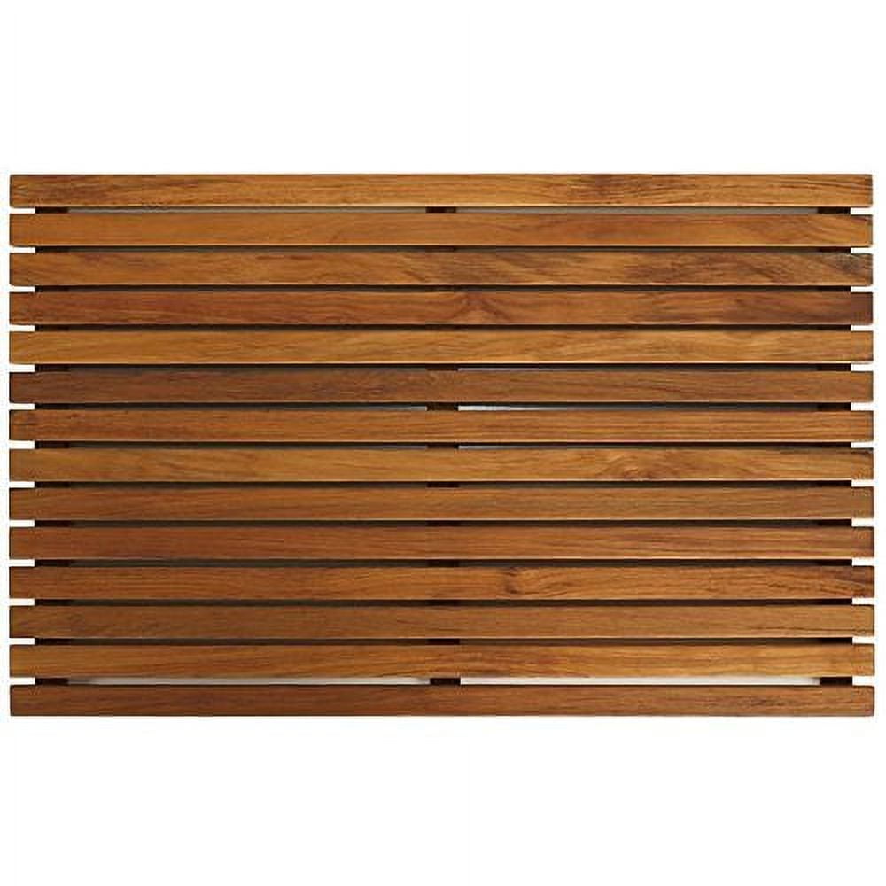 Zen Teak Wood Spa Shower Mat with Oiled Finish