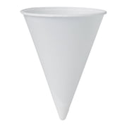 Bare Disposable Paper Cone Cup White Paper 4 oz. 200 Ct 4R-2050