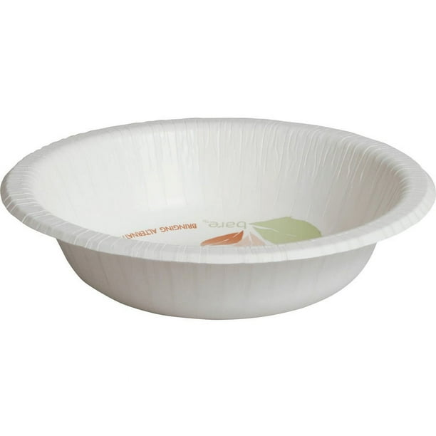 Solo Bare 12 oz Heavyweight Paper Bowls - 125 / Pack - Bare - Disposable - White - Paper Body - 8 / Carton Solo Bare 12 oz Heavyweight Paper Bowls - 125 / Pack - Bare - Disposable - White - Paper Body - 8 / Carton