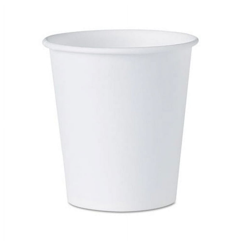 4 oz. White Paper Cups with Handle – 100 pack – Decony