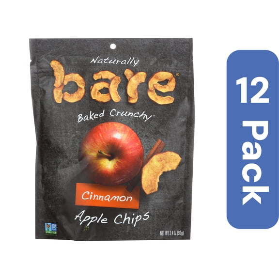 Bare Fruit Apple Chips Cinnamon 3.4 oz (Pack Of 12)