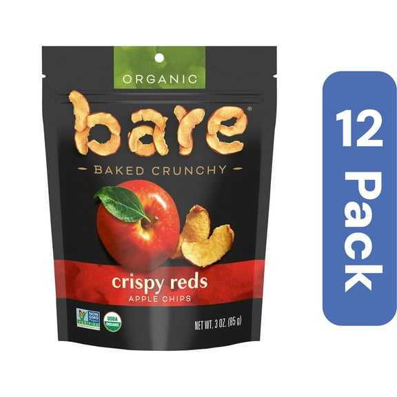 Bare Fruit Chips Crispy Reds 3 oz (Pack Of 12)