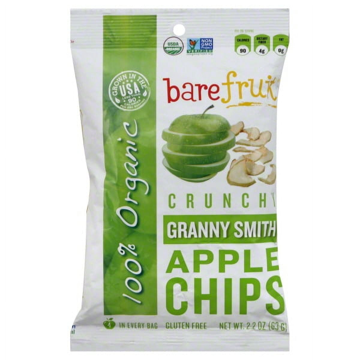 Bare Fruit GlutenFree 100 Organic BakeDried Granny Smith Apple Chips