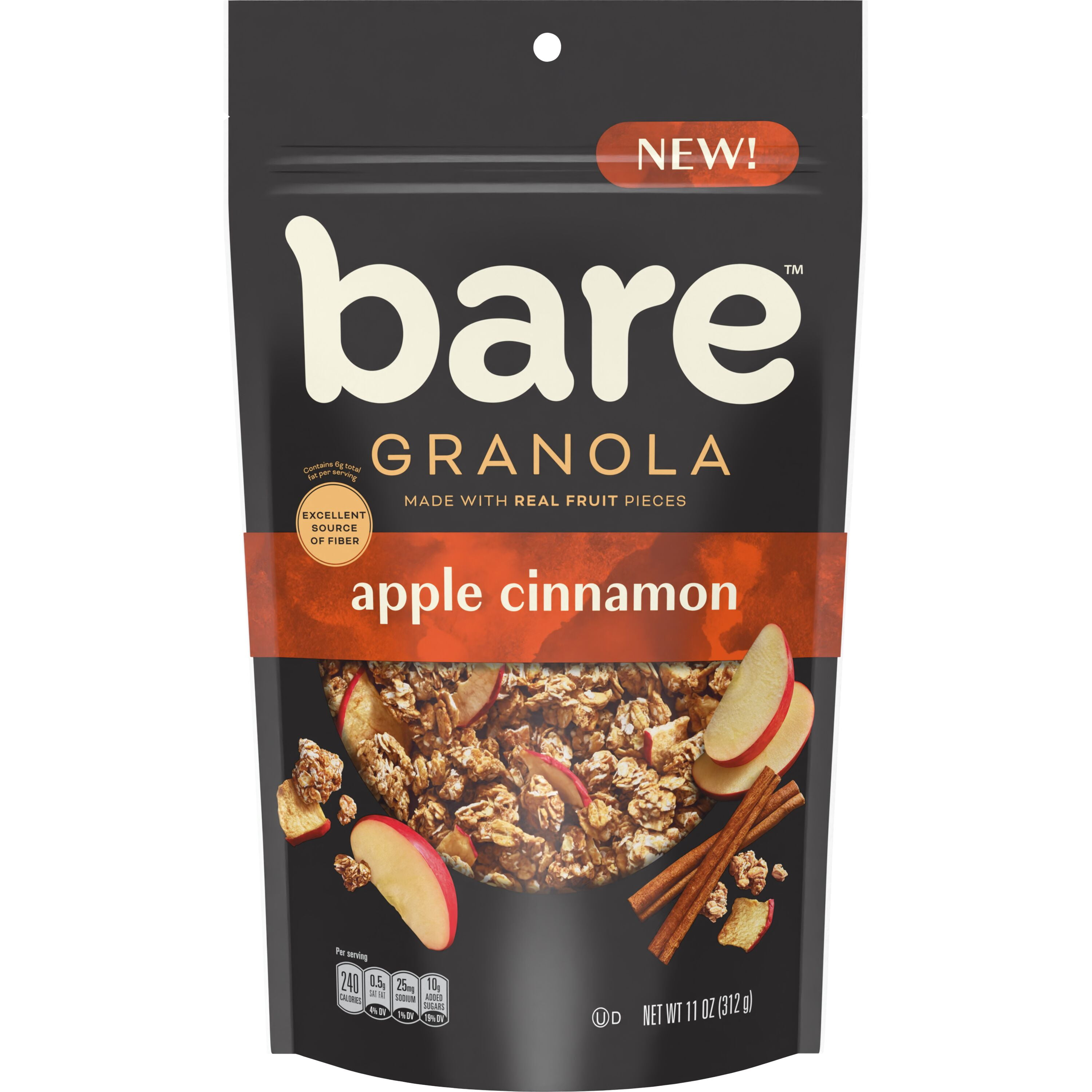 Bare Granola Apple Cinnamon Flavor, 11 oz Bag