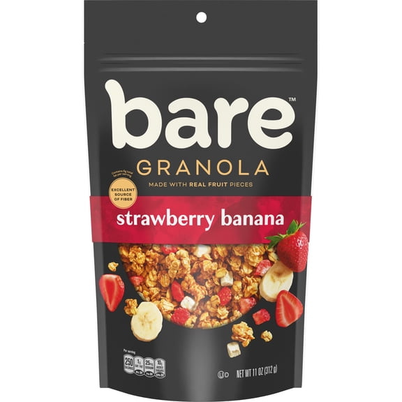 Bare Granola Strawberry Banana Crunchy Fruit Chips, 11 oz Bag