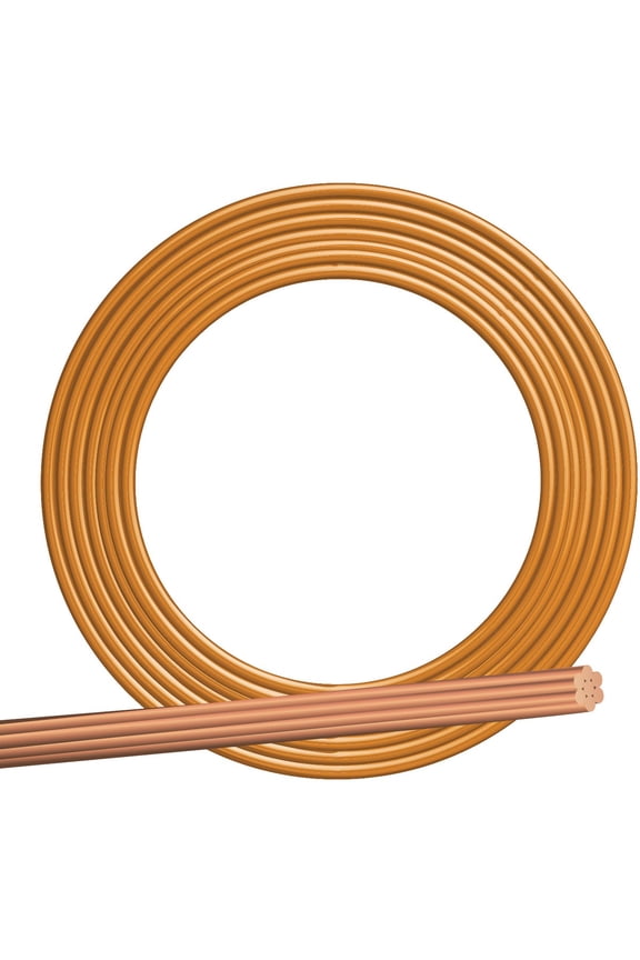 Bare Ground Wire, Copper - 200' Multicolor