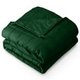 thumbnail image 1 of Bare Home 10 lbs Weighted Blanket for Kids - 40" x 60" - 210tc Twill Cotton, Forest Green, 1 of 10