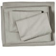 thumbnail image 1 of Bare Home 100% Cotton Flannel Deep Pocket 4-Piece Sheet Set with 2 Bonus Pillowcases (Queen, Light Gray), 1 of 6