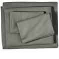 thumbnail image 1 of Bare Home 100% Cotton Flannel Deep Pocket 5-Piece Sheet Set with 2 Bonus Pillowcases (Split Cal King, Gray), 1 of 6