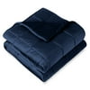 Size: 48"x72" - 12lbs, Actual Color: Minky Fleece Dark Blue
