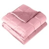 Size: 48"x72" - 12lbs, Actual Color: Minky Fleece Light Pink