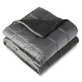 thumbnail image 1 of Bare Home 15 lbs Weighted Blanket for Adults and Kids - 48" x 72" - Minky Fleece, Gray, 1 of 10