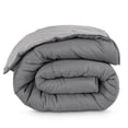 thumbnail image 1 of Bare Home 1800 Collection Reversible Down Alternative Comforter, All-Season, Full, Gray/Light Gray, 1 of 10
