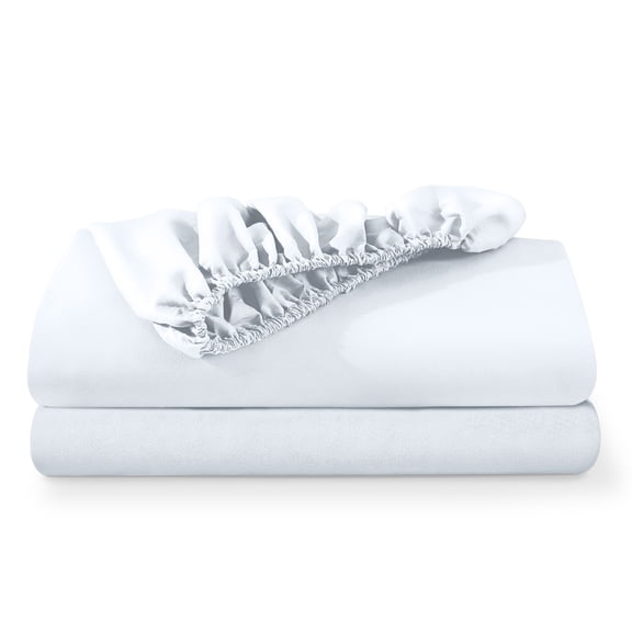 Bare Home 2-Pack Fitted Sheets - Premium 1800 Collection - Ultra-soft - Deep Pocket - California King, White