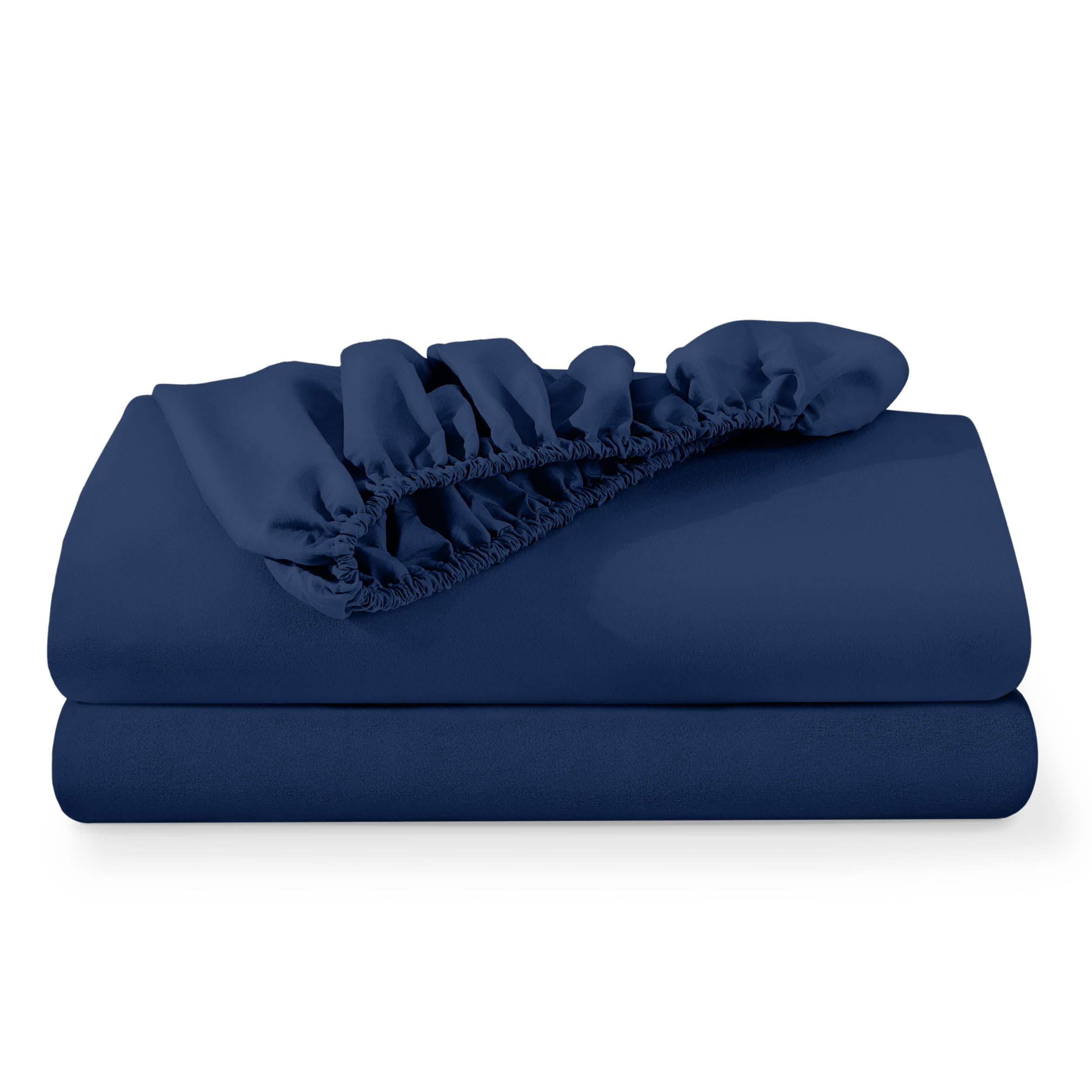 Dark Blue Full Microfiber Deep Pocket Fitted Sheet Set