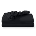 thumbnail image 1 of Bare Home 2-Pack Fitted Sheets - Premium 1800 Collection - Ultra-soft - Deep Pocket - Short Queen, Black, 1 of 7
