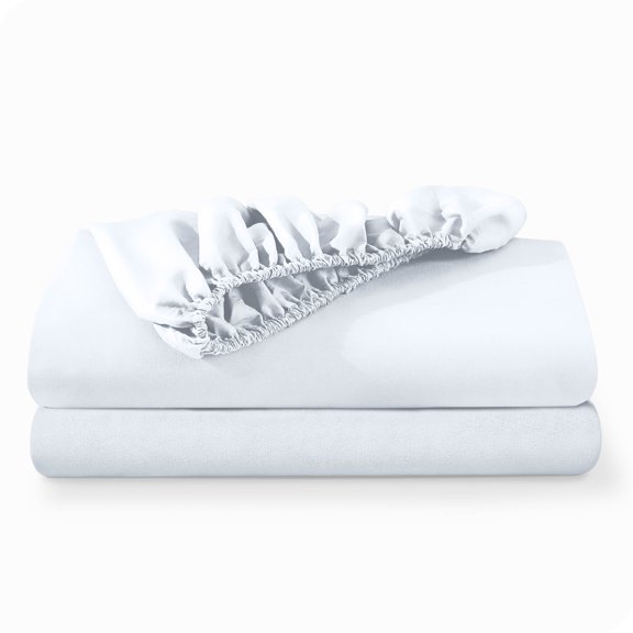 Bare Home 2-Pack Fitted Sheets - Premium 1800 Collection - Ultra-soft - Deep Pocket - Twin XL, White