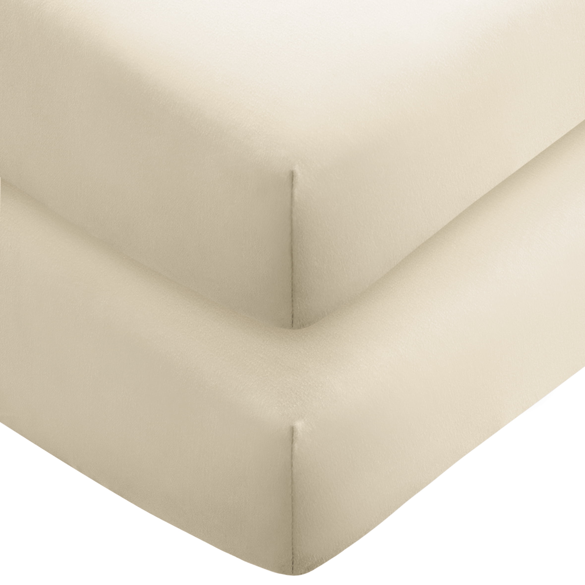 Bare Home 2 Twin Fitted Premium Ultra-Soft Bed Sheets, 2-Pack (Twin, Sand)  