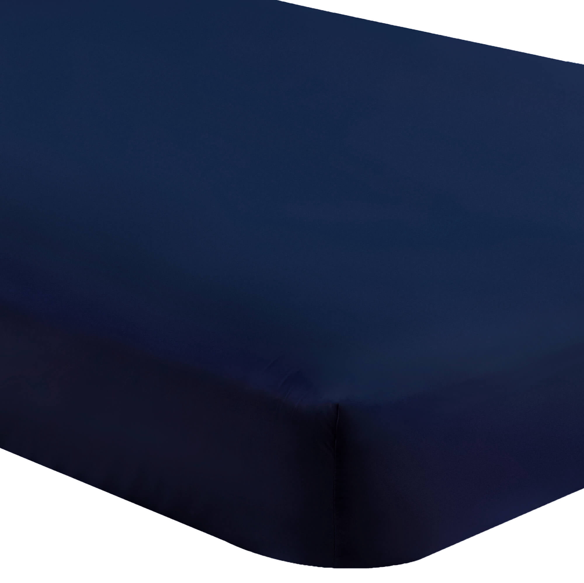 Bare Home 2 Split King Fitted Bed Sheets, 2-Pack (Split King, Dark Blue)
