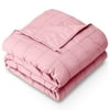 Size: 60"x80" - 20lbs, Actual Color: Cotton Light Pink