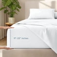thumbnail image 1 of Bare Home 22" Extra Deep Pocket Sheet Set - Premium 1800 Collection - Ultra-Soft - Queen, White, 1 of 9