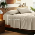 thumbnail image 1 of Bare Home 22" Extra Deep Pocket Sheet Set - Premium 1800 Collection - Ultra-Soft - Twin, Sand, 1 of 9