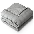 thumbnail image 1 of Bare Home 30 lbs Weighted Blanket for Adults - 80" x 87" - 210tc Twill Cotton, Light Gray, 1 of 10