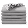 thumbnail image 1 of Bare Home 5-Pack Fitted Sheets - Premium 1800 Collection - Ultra-soft - Deep Pocket - Queen, Light Gray, 1 of 7