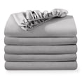 thumbnail image 1 of Bare Home 5-Pack Fitted Sheets - Premium 1800 Collection - Ultra-soft - Deep Pocket - Queen, Light Gray, 1 of 7