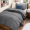 thumbnail image 1 of Bare Home 5-Piece Bed-in-a-Bag - Twin, Gray with Light Gray Sheet Set, 1 of 8