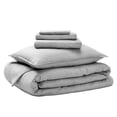 thumbnail image 1 of Bare Home 5-Piece Heathered Bed in a Bag, Twin XL, Heather Charcoal, 1 of 10