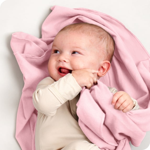Bare Home 6-Pack Flannel Receiving Blanket - Warm and Durable - Ultra Soft - Receiving, Light Pink