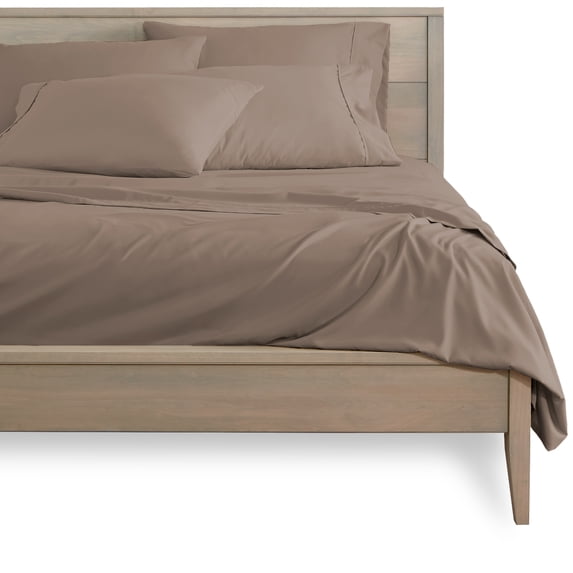 Bare Home 6 Piece Sheet Set, Microfiber, 2 Extra Pillowcases, Cal King, Taupe