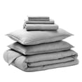 thumbnail image 1 of Bare Home 7-Piece Heathered Bed in a Bag, King, Heather Charcoal, 1 of 10