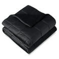 thumbnail image 1 of Bare Home 7 lbs Weighted Blanket for Kids - 40" x 60" - Minky Fleece, Black, 1 of 10