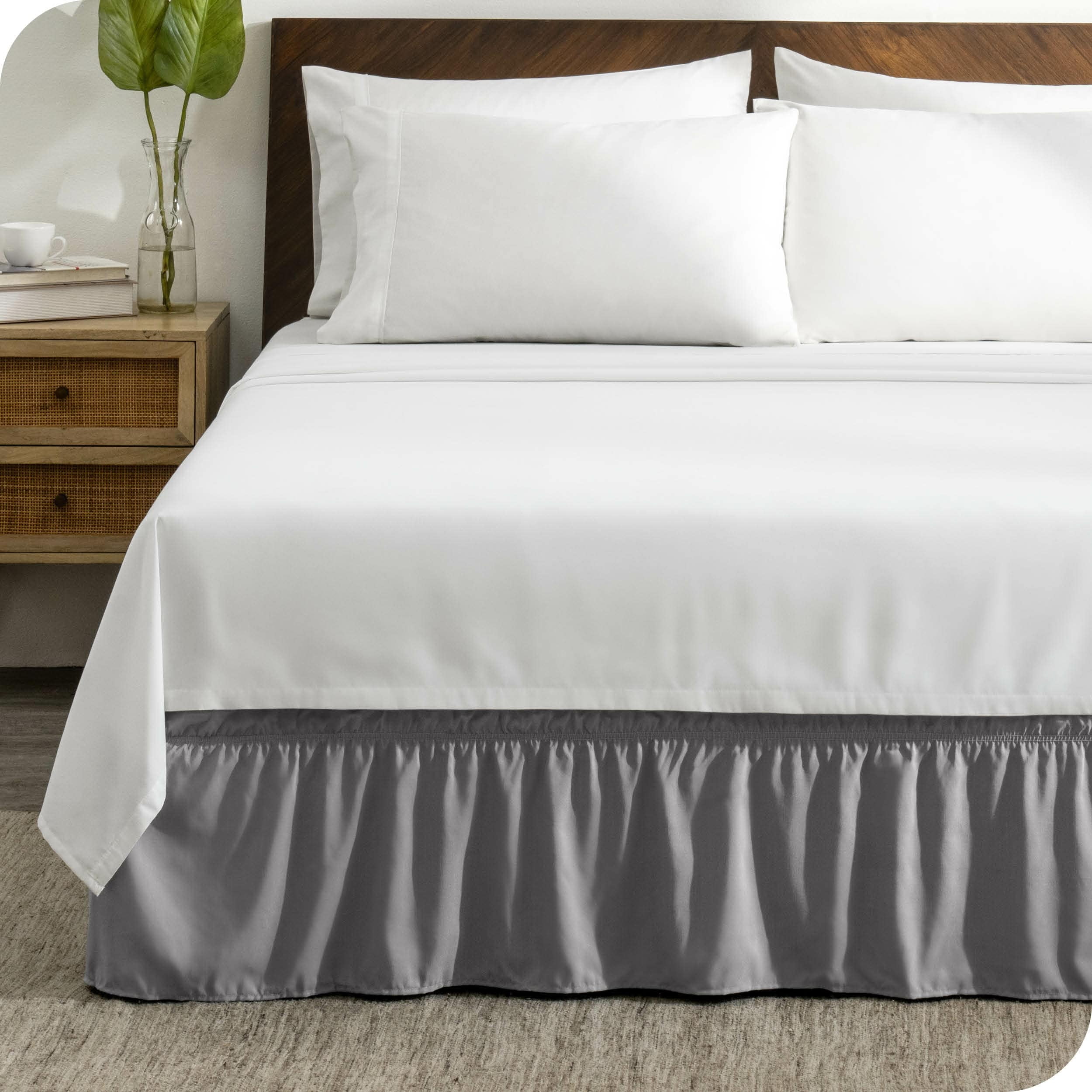 Battenburg lace bed skirt queen sale