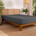 thumbnail image 1 of Bare Home Bamboo Fitted Sheet - Made from Rayon Fibers - Deep Pockets - Soft, Cooling & Breathable - Full, Gray, 1 of 9