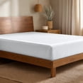 thumbnail image 1 of Bare Home Bamboo Fitted Sheet - Made from Rayon Fibers - Deep Pockets - Soft, Cooling & Breathable - King, White, 1 of 9